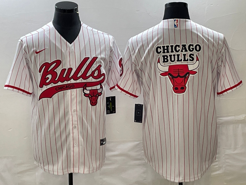 2023 Men Chicago Bulls Blank white Nike 2023 NBA Jerseys->chicago blackhawks->NHL Jersey